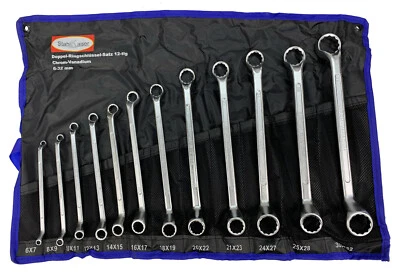 Doppel Ringschlüssel Satz Set Vielzahn Schlüssel Kfz Werkzeug gekröpft 6-32 mm - Bild 1 von 4