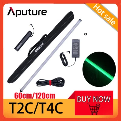Aputure Amaran T2c T4c RGB LED Tube Light Full Color Studio Photography Lighting - Image 1 of 4
