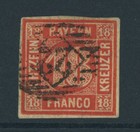 Bayern Fremdentwertung engl. NS auf Mi. Nr. 13 Fotobefund Sem BPP  - selten!