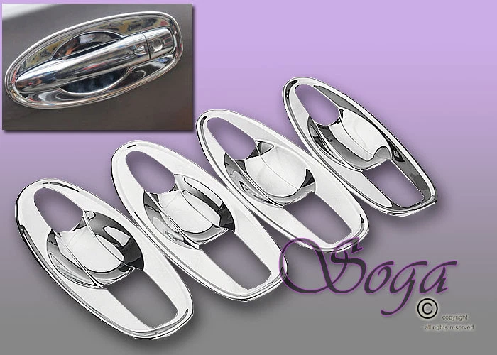 ¡CUBIERTAS DE CUBIERTA DE TAZÓN MANIJA DE PUERTA CROMADA NISSAN ROGUE PARA NISSAN ROGUE 2014 2015 2016 2017 8 PIEZAS! Foto 1 de 1