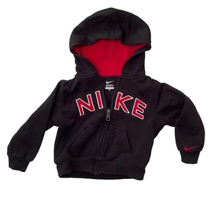 Nike Toddler Zip-Up Hoodie 2T Black Red Call-Out - Picture 1 of 6
