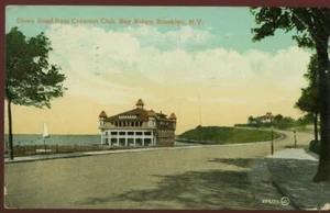 VINTAGE BROOKLYN NY SHORE ROAD FROM CRESCENT CLUB BAY RIDGE POSTCARD 080521 Q - Picture 1 of 2