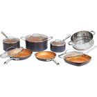 New 12 Pc Ceramic Pots And Pans Set Non Stick Cookware Set W/ Ultra Nonstick