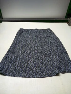 White Stag size XL elastic waist reversible maxi skirt Large And Small floral Pr - Picture 1 of 4