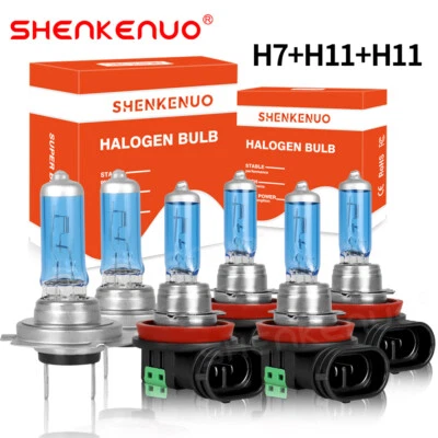 For Mazda 6 2009-2010 6X Halogen Headlight High Low Beam + Fog Light Bulbs Kit - Image 1 of 4