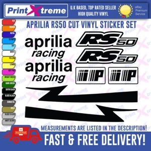 Paquete de 50 calcomanías adhesivas APRILIA RS50 RS - Imagen 1 de 7