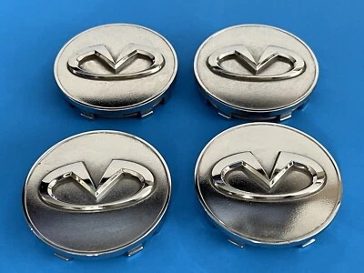 JUEGO DE 4 TAPAS CENTRALES INFINITI FX37 FX50 M37 M56 Q60 Q70 63 MM ORIGINALES DE FÁBRICA OEM Foto 1 de 4