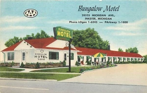 Postal Linen Roadside; Bungalow Motel, Inkster MI Wayne County - Imagen 1 de 2