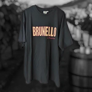 Brunello di Montalcino Schwarz Baumwolle Herren T-Shirt 2XL Wein Alkohol Italienisch - Bild 1 von 7