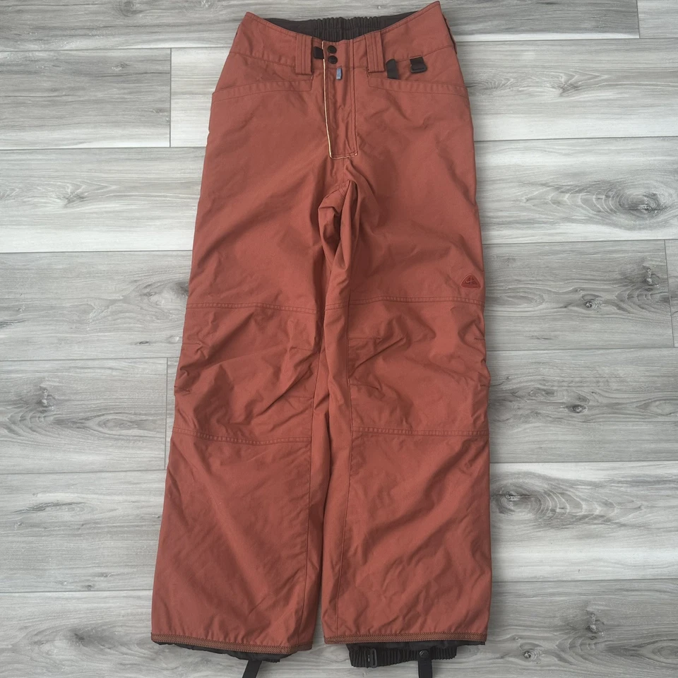 Винтажный Nike ACG 3 наружный слой грузовой сноуборда лыж оранжевый брюки молодежный размер средний - Изображение 1 из 4