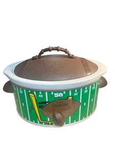 Vtg RIVAL Football Crock Pot 3 Qt Slow Cooker - Picture 1 of 12