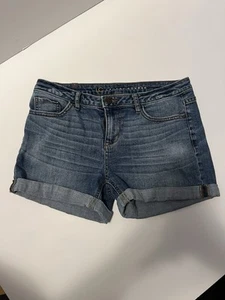 Lauren Conrad Jeansshorts Damen 6 Bündchen blau Denim Freizeit Sommer Medium Wash - Bild 1 von 5