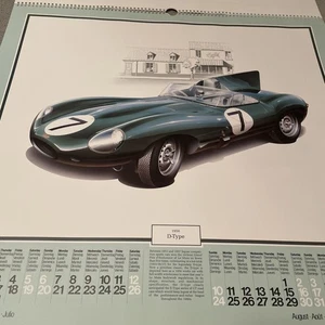 Vintage Official Jaguar Calendar 1986 Large Unused Image Per 2 Months VGC - Picture 1 of 6