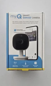 myQ - Smart Garage Überwachungskamera - HD 1080p - Innen WLAN - Weiß - Bild 1 von 5