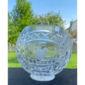 Rovellie Swiss Crystal Company Bleikristallschale mit Golfmotiv 6" hoch - Bild 1 von 8