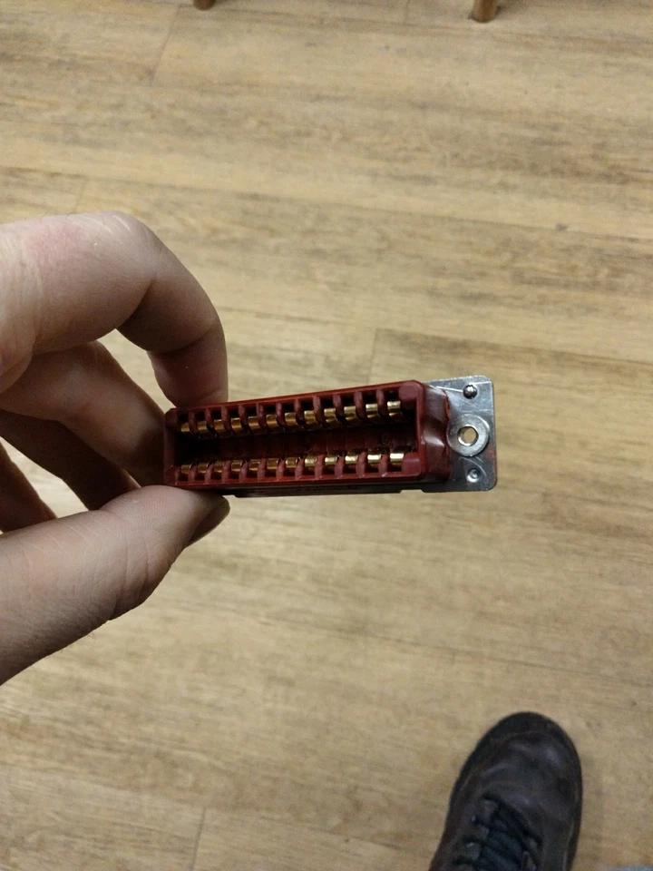 RS Components RS21 24 Way Industrial Edge Connector Backplane PLC NOS