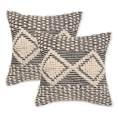 · Handmade Boho Throw Pillow Covers - Bohemian Chic Farmhouse Style - Accent ... - Image 1 of 4