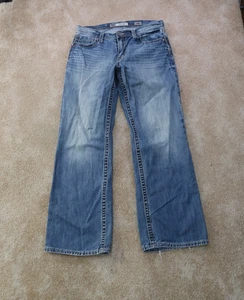 BKE Buckle Tyler Bootcut Jeans Herren 34x33 Blau Denim Hose " - Bild 1 von 12