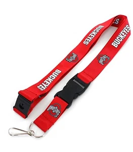Portachiavi NCAA Ohio State University OSU Buckeyes 24" BREAKAWAY LANYARD college - Foto 1 di 3