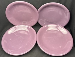 Full Setting Of 4 PURPLE HAZE Gibson Everyday Primary Purple 11in Dinner Plates! - Picture 1 of 14