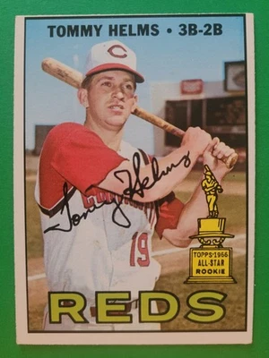 1967 Topps Tommy Helms All Star Rookie #505 Cincinnati Reds EX+ Color brillante Foto 1 de 3