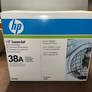 NEU HP 38A Doppelpack (Q1338D) Tonerkartuschen Original Toner OEM 2 Druckwagen - Bild 1 von 7