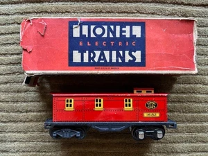 Lionel No. 1682 Lithographierter Dienstwagen - rot - Bild 1 von 6