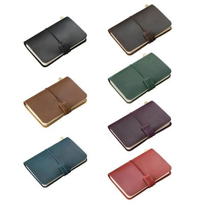 Portable Replaceable Inner Pages Card Slot Business Stationery Leather Texture - Image 1 of 4