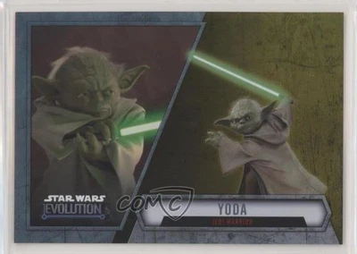 2016 Topps Star Wars Evolution Gold 33/50 Yoda Jedi Warrior #24 3h1 - Image 1 of 3
