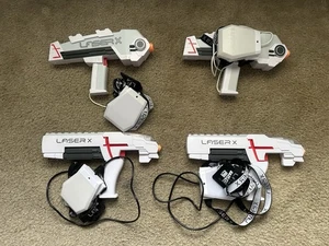 Lote de 4 blasters probados Laser X Laser Tag Game Bundle - Imagen 1 de 1