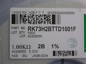 5000 KOA RK73H2BTTD1001F SMT 1% Dickschichtwiderstände Größe 1206 - Bild 1 von 1