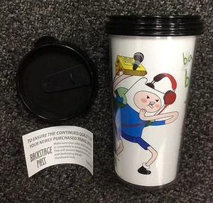 Adventure Time Finn Beat Box Travel Tumbler Cup with Lid 16oz toonlabsink New - Picture 1 of 3