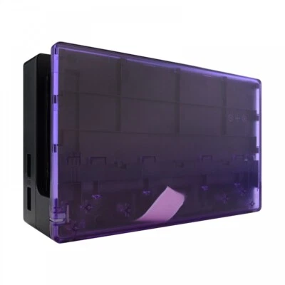Clear Altomic Purple Faceplate Shell Cover DIY for Nintendo Switch Charging Dock - Image 1 of 4