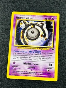Lightly Played Unown 49/75 Neo Discovery Pokemon TCG - Foto 1 di 2