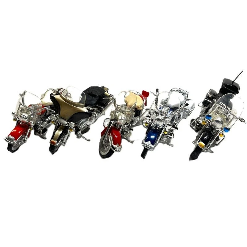 SET OF FIVE HARLEY DAVIDSON MOTORCYCLES. MAISTO 1:18 Scale (M-025) - Imagen 1 de 4