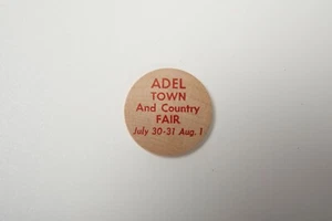 Wooden Nickel (B10B) Adel Town & County Fair July 30 31 and Aug 1 - Picture 1 of 6