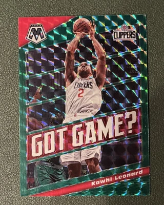 KAWHI LEONARD Panini MOSAIC GOT GAME - GREEN PRIZM SP Clippers - Image 1 of 2