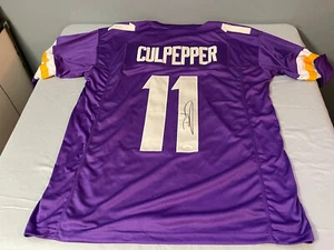 Camiseta deportiva firmada a mano por Daunte Culpepper #11 de los Minnesota Vikings (JSA autenticada) - Imagen 1 de 6