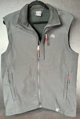 Solaris Vest Mens Medium Black Softshell Water Resistant Full Zip Fleece Lined - Image 1 of 4