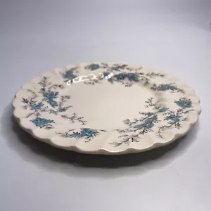 Piatto pane floreale vintage Staffordshire Myott "Forget Me Not" diapositiva inglese 6" - Foto 1 di 4