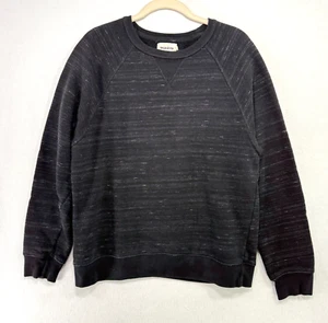 Taylor Stitch Sweater Men 40 / M Black Pocket Heavyweight Crewneck Heathered - Bild 1 von 11