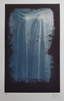 Willi Kissmer Akt Erotik handsigniert Blaues Relief museale Rarität sehr selten - Bild 1 von 4