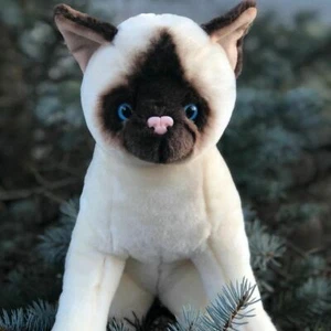 Auswella felpa gato siamés Sonya - peluche animal de peluche - Imagen 1 de 1