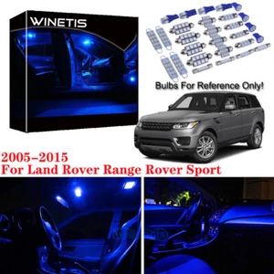 15x Blue Canbus Interior LED Light Package For 09-15 LAND ROVER RANGE ROVER SPOR - Picture 1 of 12