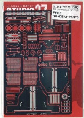 STUDIO27 1/20 RENAULT FW16 Upgrade Parts for FUJIMI FP20176 Metal Parts - Image 1 of 4
