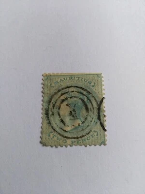 Two Pence Stamp Mauritius # 33, Free Shipping! - Image 1 of 2