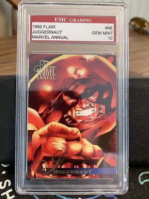 1995 Flair Marvel Annual JUGGERNAUT #48 X-Men Gem Mint 10 EMC Grading Like PSA - Image 1 of 2