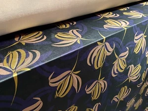 Elastane Spandex Stretch Disco Single Jersey Fabric, Per Metre - Flower Print - Picture 1 of 3