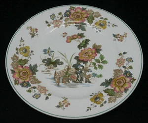 VINTAGE WEDGWOOD ENGLISH CHINA DINNER PLATE, EASTERN FLOWERS PATTERN, 10.25 IN - Picture 1 of 4