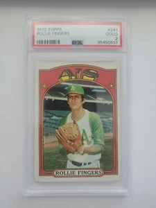 1972 Topps - #241 Rollie Fingers PSA 2 - Picture 1 of 2